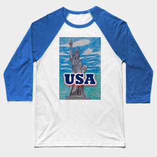 Lady Liberty and the USA Baseball T-Shirt